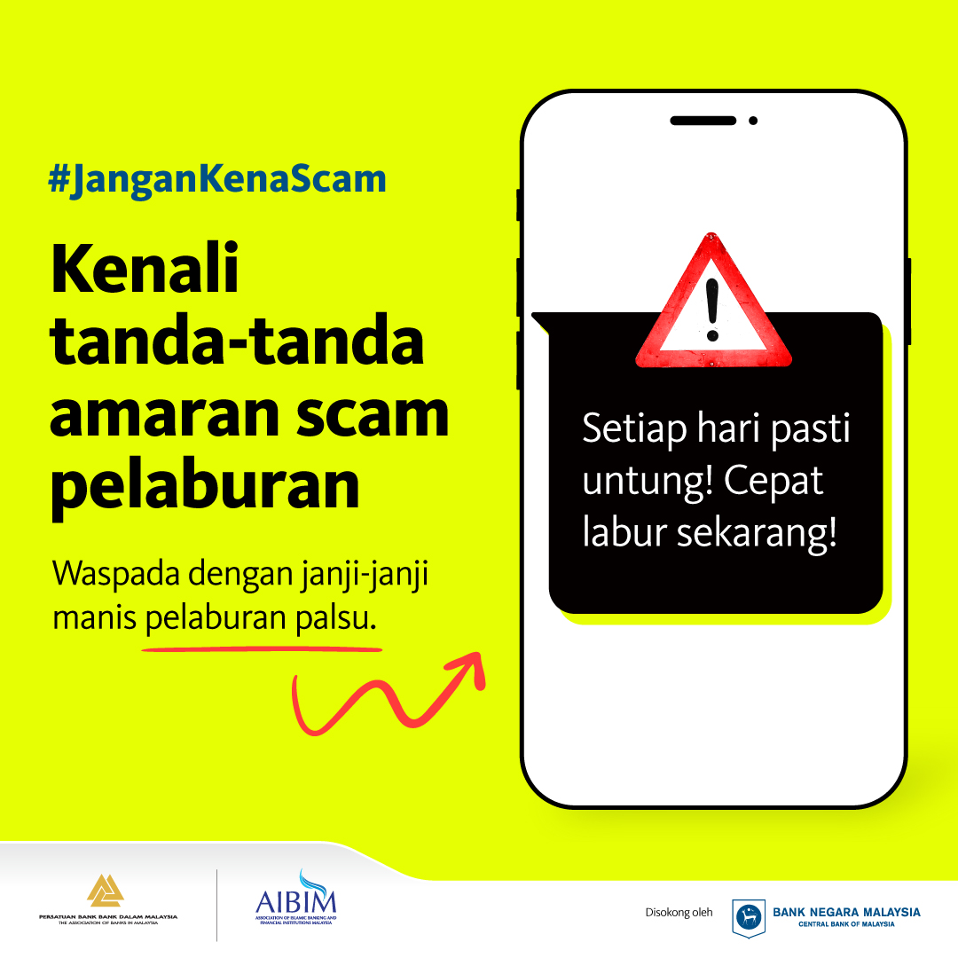 Image for #JanganKenaScam: Kenali tanda-tanda amaran scam pelaburan