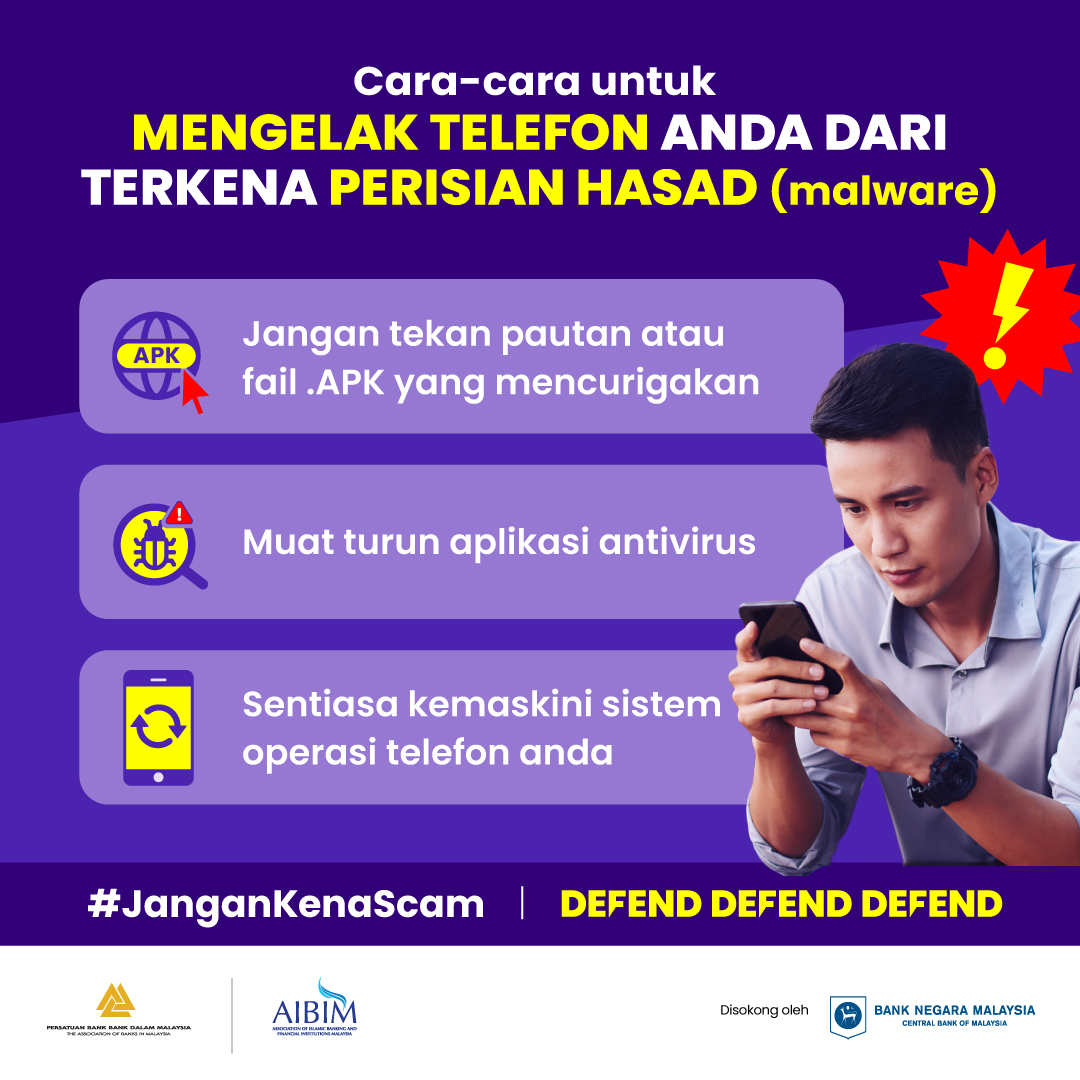 Image for #JanganKenaScam: Elakkan Telefon Anda Dari Terkena Perisian Hasad (malware)