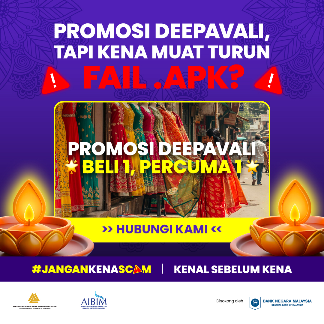 Image for #JanganKenaScam: Promosi Deepavali, tapi kena muat turun fail .APK?
