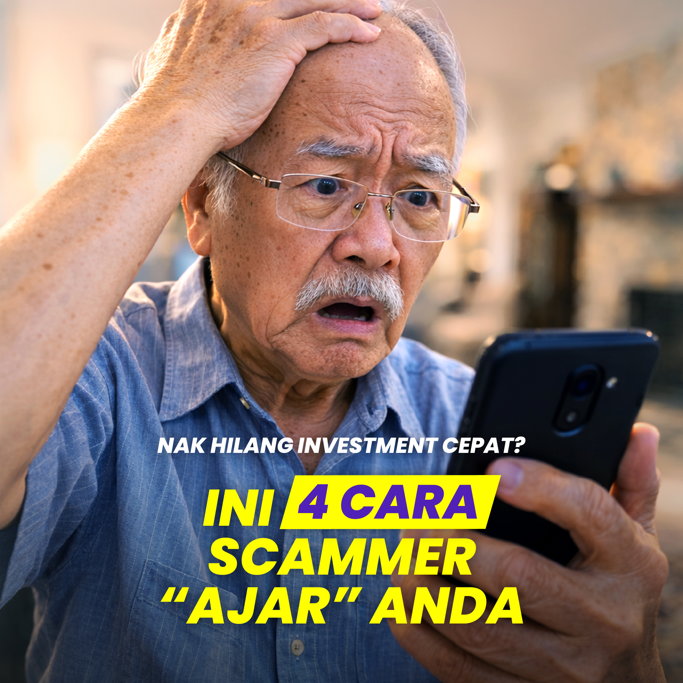 Image for #jangankenascam: Jangan biar scammer “ajarˮ anda melabur.