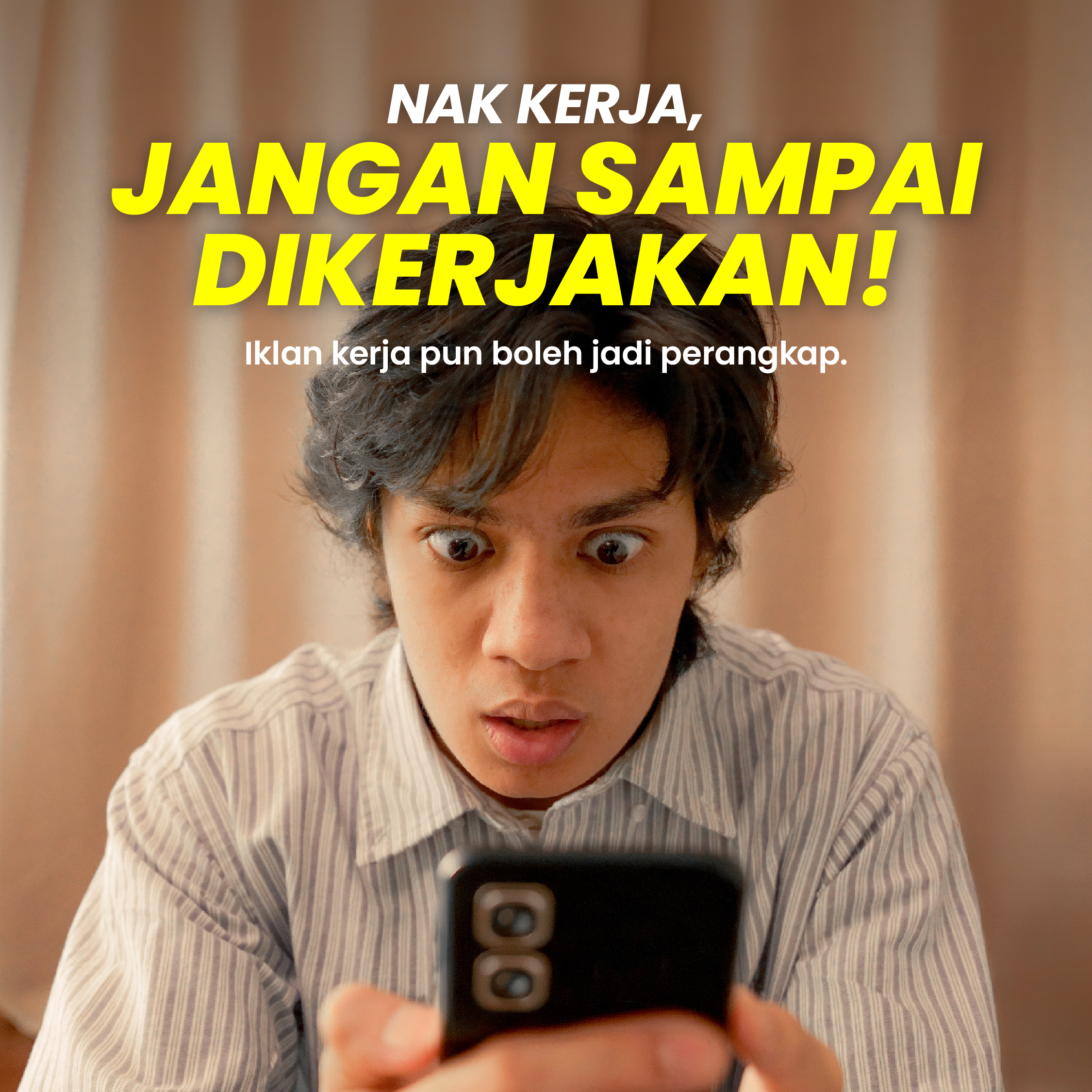 Image for #jangankenascam: Kerja mudah, gaji tinggi? Semak dulu