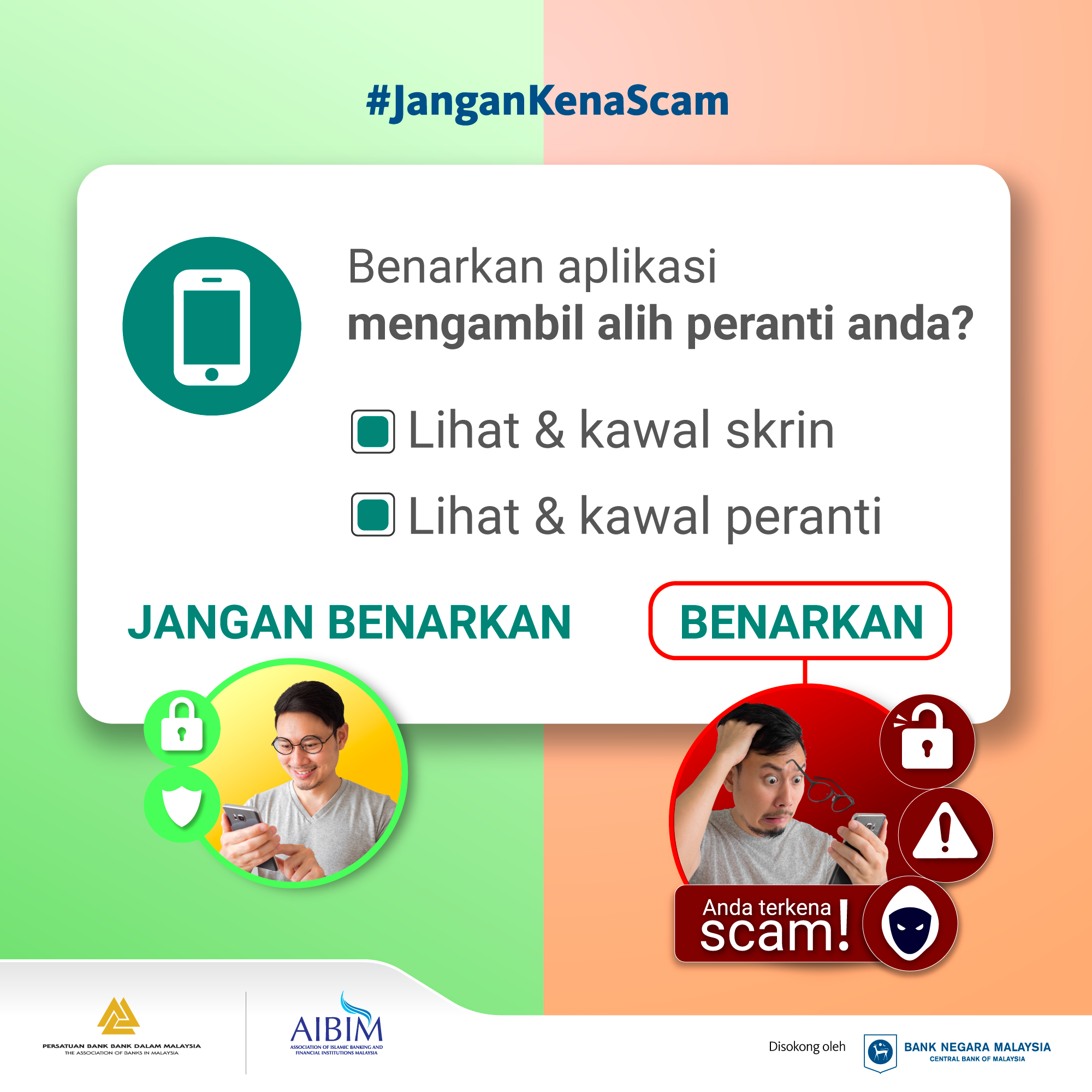 Image for #JanganKenaScam: Benarkan aplikasi mengambil alih peranti anda?