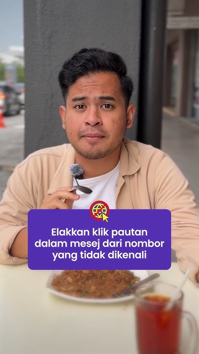 Image for #JanganKenaScam: Jangan klik sebarang pautan dalam mesej daripada nombor yang tidak dikenali.